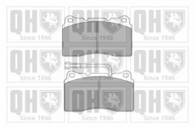 QUINTON HAZELL bp1501 -  Комплект тормозных колодок, дисковый тормоз